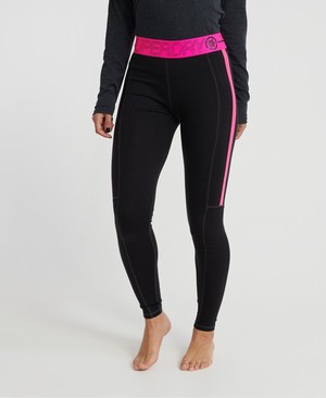 Superdry Carbon Base Layer Leggings Női Baselayer Fekete | YDLIP9154